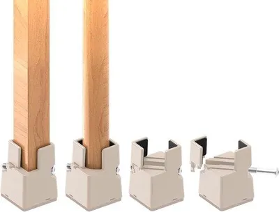 Produktbild von Famanu Bettversteller 5 cm - 4 Stück, schwer belastbar, Sofa- und Stuhlversteller, Möbelbeine Durchmesser 8 - 16