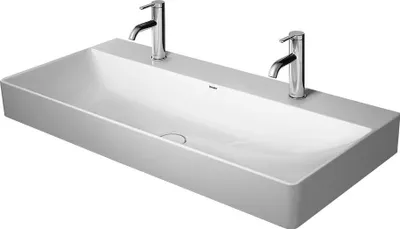 Produktbild von Duravit Waschtisch DURASQUARE o ÜL m HLB 2 Hahnlöcher 1000x470mm weiß