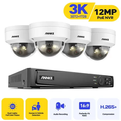 Immagine prodotto di Telecamera di sicurezza - Telecamera a cupola - Telecamera di sorveglianza - Videosorveglianza - Telecamera di sicurezza per interni ed esterni