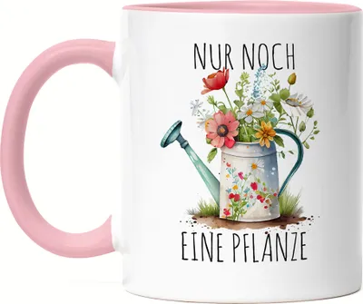 Produktbild von Nur noch eine Pflanze Tasse Rosa Gärtnerin Pflanzenliebhaber Garten Ruft Oma Mama Hobbygärtnerin