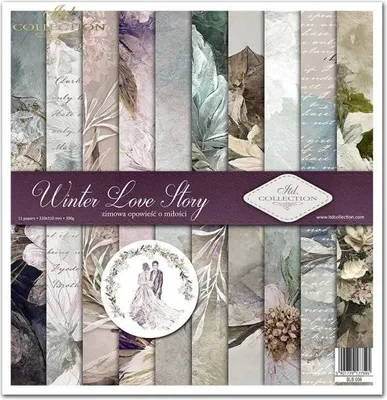 Zdjęcie produktu dla Zestaw papierów do scrapbookingu 30x30 - Itd Collection - Winter Love Story