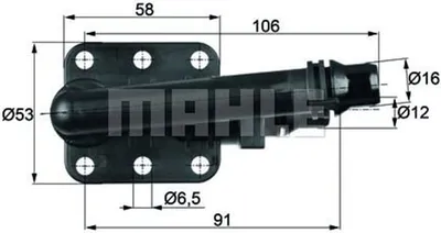 Produktbild von Mahle Thermostat für Ölkühlung für BMW 5er 6er 7er