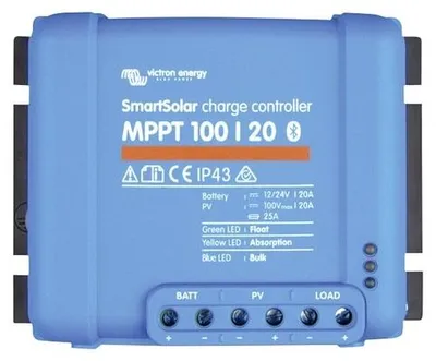 Imagen del producto de Controlador de carga solar Victron Smartsolar MPPT 100/20-48, 20A, 12V/24V/48V