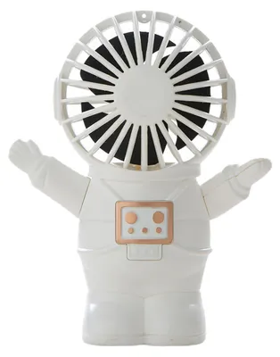 Produktbild von Handventilator, Mini, tragbar, klein, elektrisch, USB-Aufladung, für Wohnheime, Deko, Astronautenform, Astronauten-Ventilator