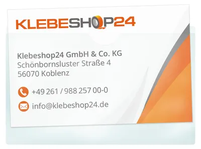 Visitenkartenhüllen selbstklebend, 95 x 60 mm, 20 Stück