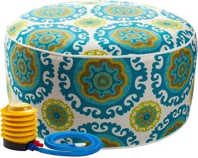 Image de Chaise pliante de camping en polyester et PVC, 50 x 23 cm, verte