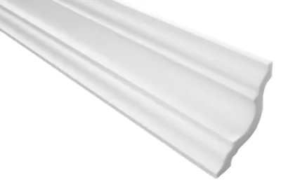 Produktbild von Zierleisten 20 cm Musterstück E-25 | leicht und stabil | extrudiertes Styropor | Stuckprofile | Decken-/ und Wandübergang | modern weiß | dekorativ | XPS | 65 x 65 mm