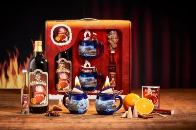 Produktbild von Feuerzangentasse Geschenkset | Klassisch | Blau/Winter