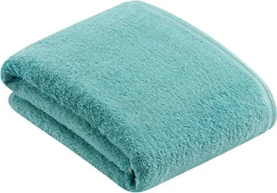 Produktbild von Vossen 118098 | Badetuch Vegan Life Badetuch, 100 x 150 cm - Farbe: Skyblue - Größe: 100 x 150 cm