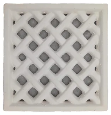Image de Grille d’aération Claustra Terre cuite Blanche – 25 x 24 cm