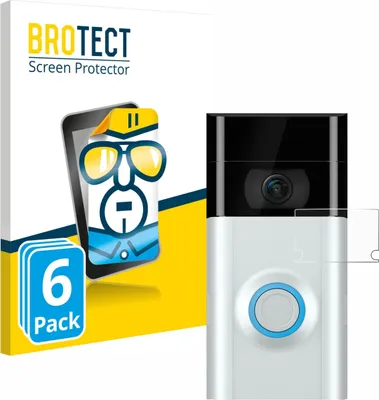 Produktbild von 6x Für Ring Doorbell 2 (Linse) Schutzfolie BROTECT Displayschutz Display Schutz Folie Klar Transparent