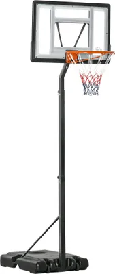 Obrázek produktu pro Výškově nastavitelný basketbalový koš (260-310 cm) s funkcí rolování pro zahradu nebo sportovní účely