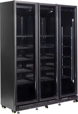 Obrázok produktu pre Chladnička Combisteel s 3 sklenenými dverami, 15 policami a vyhrievaním rámu dverí, 1200 litrov