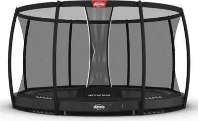 Produktbild von BERG Trampolin Rund 380 cm Elite InGround Grau + Netz Deluxe