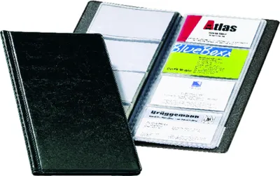 Image de DURABLE Album cartes de visite VISIFIX® 96 aspect cuir, Noir, 238001