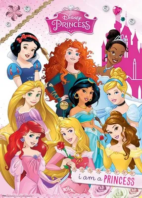 Produktbild von Disney-Prinzessinnen – (Ich bin eine Prinzessin / Metallposter – 50x70 cm – Poster)