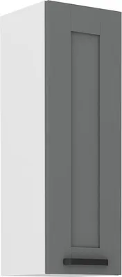 Image de Armoire haute supérieure LAILI – largeur 30 cm, gris / blanc