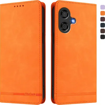 Image de Etui pour Coolpad 40i, étui rétro en cuirPolyuréthaneavec support et fentes pour cartes Orange