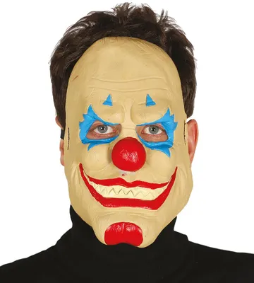 Produktbild von Horror Clown Latex Halbmaske für Erwachsene