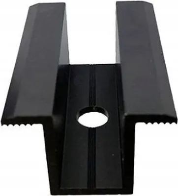 Produktbild von 1x ALU Mittelklemme Schwarz Module Universal für Solar PV Photovoltaik