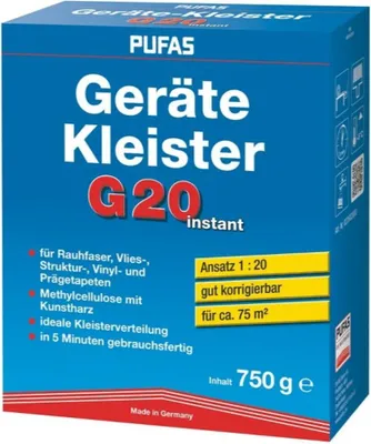 Produktbild von Pufas MC Gerätekleister G20 instant 750g