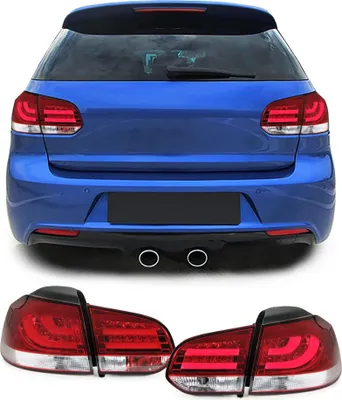 Immagine prodotto di Fanali posteriori originali a LED LIGHTBAR in rosso per VW Golf VI 6 dal 2008-