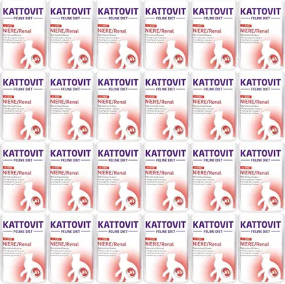 Image de Kattovit 85gx24 Feline Diet NIERE/Renal bœuf sachet fraîcheur