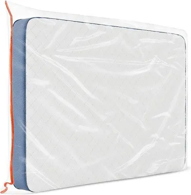 Zdjęcie produktu dla Osłona na materac Tomivo® o wymiarach 70x140 cm (do 20 cm wysokości) – wykonana z PE o grubości 130 µm, z zamkiem błyskawicznym – ochrona podczas przechowywania i transportu