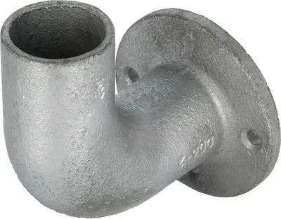 Produktbild von Rohrverbinder 90° Endplatte mit Wandflansch 1 1/4" (Ø 42,4 mm) für Handlauf AVERDE