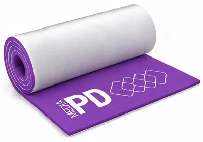 Produktbild von PD Media Schaumstoffplatte aus EVA 50 x 100 cm, 5 mm, Violett, 5 Stück, selbstklebend – Moosgummi zum Basteln & für DIY