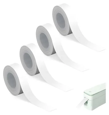 Obrázok produktu pre 4 rolky samolepiacich štítkov, 15 mm x 4 m, termopapier na štítky, vodeodolný, papier na tlač štítkov