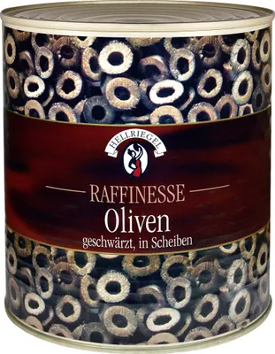 Produktbild von Hellriegel schwarze Oliven i.Scheiben