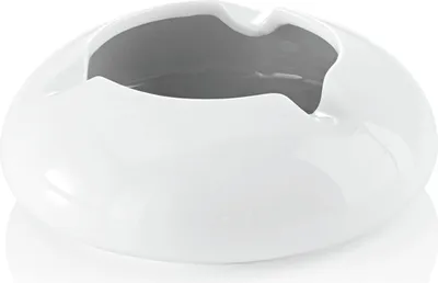 Zdjęcie produktu dla Popielniczka Ø 12,5 cm biała, porcelanowa