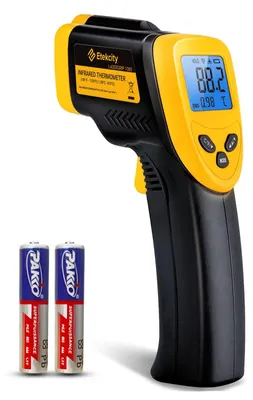 Productafbeelding van Etekcity Infrarood Thermometer -50 tot +610°C, digitaal infrarood pyrometer voor contactloze temperatuurmeting, LCD-verlichting (niet geschikt voor mensen), voor gebruik bij koken/pizzaovens/vriezers/industrie