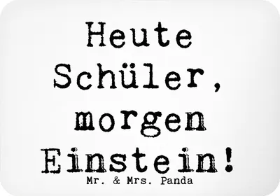 Produktbild von Mr. & Mrs. Panda Kühlschrankmagnet Spruch Schulanfang Inspiration - Weiß - Geschenk, ermutigend, Schüler, wandmagnet, Geschenke, haftmagnet, Potenzial, Geschenkideen