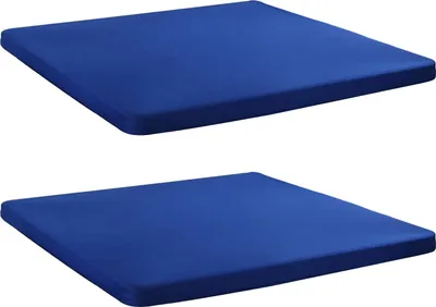 Produktbild von 2 Stück dehnbare, maßgeschneiderte Tischdecken, 86,4 x 86,4 cm, quadratische Tischdecke mit elastischem Rand, einfarbige Tischdecke für Küche, Esszimmer, Picknick, Terrasse, Partytische im Freien