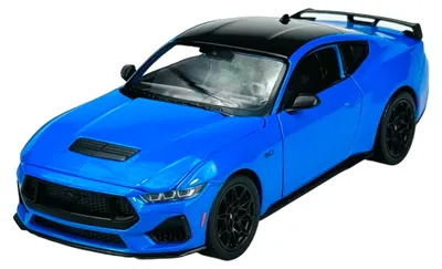 Produktbild von Welly 2024 Ford Mustang GT Blau 1:24 Die Cast Metall Modell im Kasten 24123