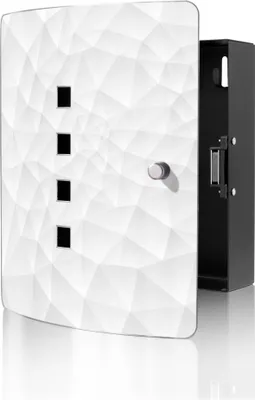 Zdjęcie produktu dla banjado design nierdzewna skrzynka na 10 kluczy, szafka na klucze o wymiarach 24 x 21,5 x 7 cm z zamkiem magnetycznym, Nautilus [BWSK 12529]
