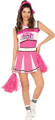 Produktbild von Sportliches Cheerleader Outfit Karneval Feier Party Glamour Pink Kostüm, Größe: 42 - 44 (L) Farbe: Pink