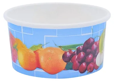 Produktbild von 200x Eisbecher Pappe rund 160 ml Ø 85mm Höhe 43mm "Fruchtreigen"