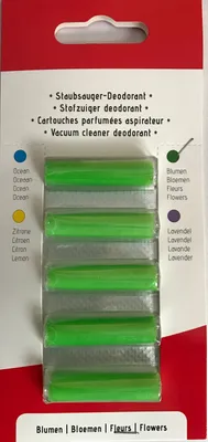 Produktbild von Blumen-Duftstäbchen - Lufterfrischer für Staubsauger, 5 Stück Packung