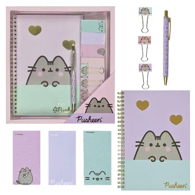 Produktbild von Pusheen Geschenkset Mit Schrein: Tagebuch, Notizbuch, Heft (A5), Kugelschreiber