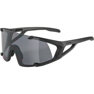 Produktbild von Alpina Hawkeye Unisex Sportbrille Radsportbrille Sonnenbrille all black matt 0