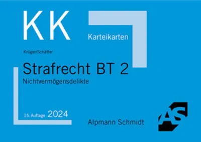 Obrázok produktu pre Karteikarten Strafrecht BT 2