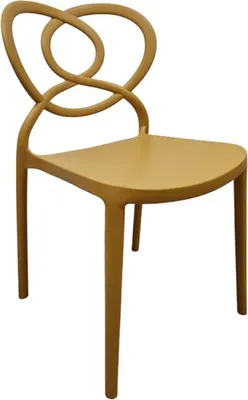 Image de Chaise de restaurant en POLYPROPYLENE Moutarde pour Exterieur