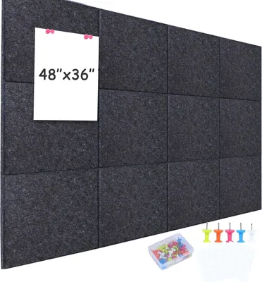 Produktbild von Akustikplatten selbstklebend - Schallschutz und Wanddekoration - 30x30 cm