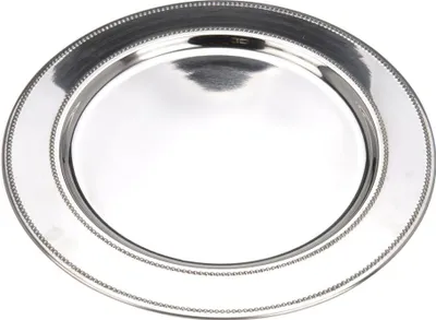 Immagine prodotto di Sottobicchiere decorativo in acciaio inossidabile, 33 cm, argento