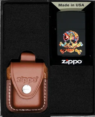 Produktbild von Feuerzeug-Set  ZIPPO  SKULL DESIGN 2 Geschenk No4