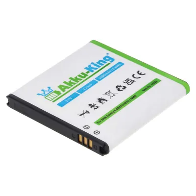 Produktbild von Akku-King 20107673, Akku, Samsung, Weiß, Lithium-Ion (Li-Ion), 1800 mAh, 3,7 V