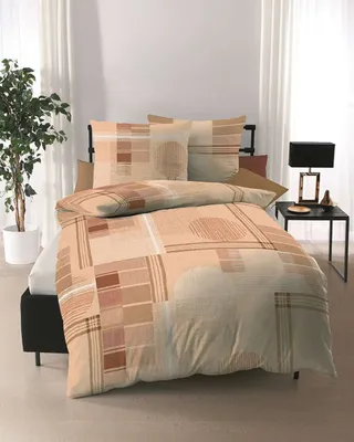 Immagine prodotto di Kaeppel maco satin biancheria da letto Glenn 135x200 cm + 80x80 cm mandarino